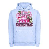 Pigment Grape Ice I Am Dreaming Of A Pink Christmas Urban Hoodie - FaDigitalArtStudio