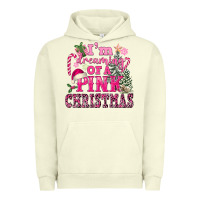 Pigment Pistachio I Am Dreaming Of A Pink Christmas Urban Hoodie - FaDigitalArtStudio