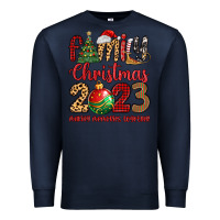 Navy family christmas 2023 making memories together Premium Sweatshirt - MaliasSmallBusiness