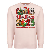 Pale Pink family christmas 2023 making memories together Premium Sweatshirt - MaliasSmallBusiness