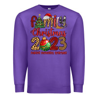 Purple family christmas 2023 making memories together Premium Sweatshirt - MaliasSmallBusiness