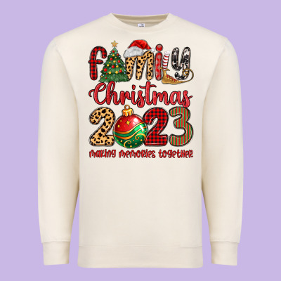 Premium Sweatshirt family christmas 2023 making memories together