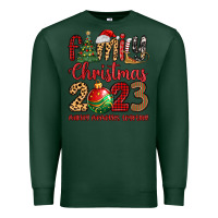 Sports Green family christmas 2023 making memories together Premium Sweatshirt - MaliasSmallBusiness