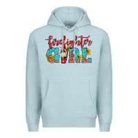 Blue Mist firefighter son girl Premium Hoodie - HRA Design Shop