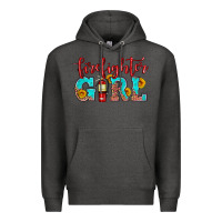 Charcoal Heather firefighter son girl Premium Hoodie - HRA Design Shop