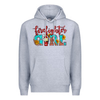 Heather Grey firefighter son girl Premium Hoodie - HRA Design Shop