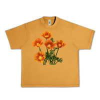 Peanut Butter California Poppy Flower Urban Heavy Tee - RanaPortraitStore