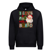 Black I Love A Man With A Beard Urban Hoodie - FaDigitalArtStudio