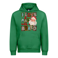 Emerald I Love A Man With A Beard Urban Hoodie - FaDigitalArtStudio