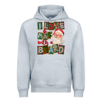 Heather Grey I Love A Man With A Beard Urban Hoodie - FaDigitalArtStudio