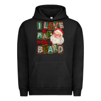 Pigment Black I Love A Man With A Beard Urban Hoodie - FaDigitalArtStudio