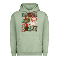 Pigment Oil Green I Love A Man With A Beard Urban Hoodie - FaDigitalArtStudio