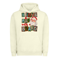 Pigment Pistachio I Love A Man With A Beard Urban Hoodie - FaDigitalArtStudio