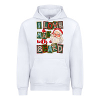 White I Love A Man With A Beard Urban Hoodie - FaDigitalArtStudio