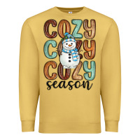Antique Gold cozy season snowman Premium Sweatshirt - MaliasSmallBusiness