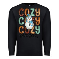 Black cozy season snowman Premium Sweatshirt - MaliasSmallBusiness