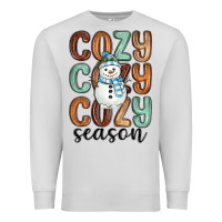 Dove Grey cozy season snowman Premium Sweatshirt - MaliasSmallBusiness