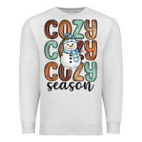 Oatmeal Heather cozy season snowman Premium Sweatshirt - MaliasSmallBusiness