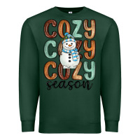 Sports Green cozy season snowman Premium Sweatshirt - MaliasSmallBusiness