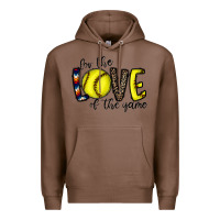 Chestnut for the love of the game softball Premium Hoodie - CowhideDigitalArt
