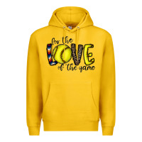 For The Love Of The Game Softball Premium Hoodie | Teevron