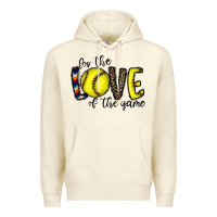 Sandshell for the love of the game softball Premium Hoodie - CowhideDigitalArt