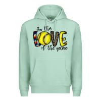 Seafoam for the love of the game softball Premium Hoodie - CowhideDigitalArt
