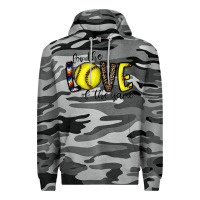 Slate Camo for the love of the game softball Premium Hoodie - CowhideDigitalArt