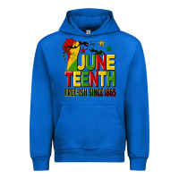 Cobalt juneteenth fist free ish since 1865 Urban Hoodie - HRA Design Shop