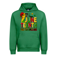 Emerald juneteenth fist free ish since 1865 Urban Hoodie - HRA Design Shop