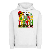 Pigment Lunar Rock juneteenth fist free ish since 1865 Urban Hoodie - HRA Design Shop