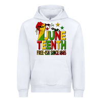 White juneteenth fist free ish since 1865 Urban Hoodie - HRA Design Shop