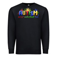 Black autism accept understand love Premium Sweatshirt - MaliasSmallBusiness