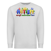 Dove Grey autism accept understand love Premium Sweatshirt - MaliasSmallBusiness