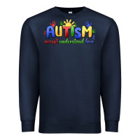 Navy autism accept understand love Premium Sweatshirt - MaliasSmallBusiness