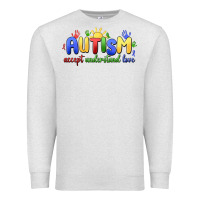 Oatmeal Heather autism accept understand love Premium Sweatshirt - MaliasSmallBusiness