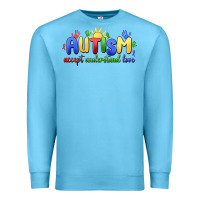 Ocean Blue autism accept understand love Premium Sweatshirt - MaliasSmallBusiness