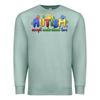 Seafoam autism accept understand love Premium Sweatshirt - MaliasSmallBusiness