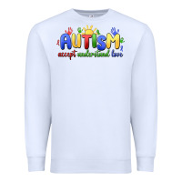 White autism accept understand love Premium Sweatshirt - MaliasSmallBusiness
