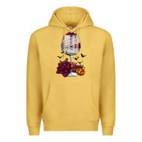 Antique Gold halloween roses wine Premium Hoodie - FaDigitalArtStudio