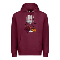 Burgundy halloween roses wine Premium Hoodie - FaDigitalArtStudio