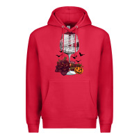 Cardinal halloween roses wine Premium Hoodie - FaDigitalArtStudio