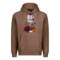 Chestnut halloween roses wine Premium Hoodie - FaDigitalArtStudio