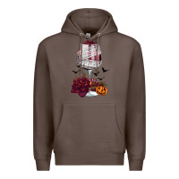 Coffee halloween roses wine Premium Hoodie - FaDigitalArtStudio