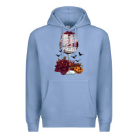 Colony Blue halloween roses wine Premium Hoodie - FaDigitalArtStudio