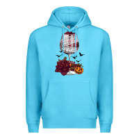 Ocean Blue halloween roses wine Premium Hoodie - FaDigitalArtStudio