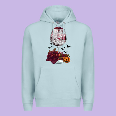 Halloween Roses Wine Premium Hoodie Designed By Fadigitalartstudio