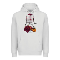 Dove Grey halloween roses wine Premium Hoodie - FaDigitalArtStudio