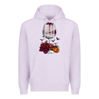 Lilac halloween roses wine Premium Hoodie - FaDigitalArtStudio