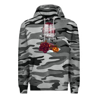 Slate Camo halloween roses wine Premium Hoodie - FaDigitalArtStudio
